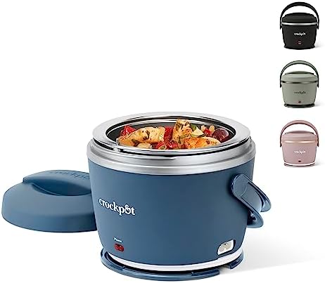 Electric Lunch Box Food Warmer 20oz – Faded Blue - Curated Catalog P3