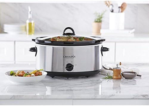 7 Quart Oval Manual Slow Cooker – Stainless Steel - Curated Catalog G7