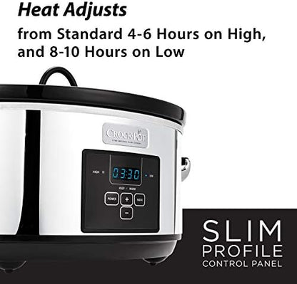 7 Quart Programmable Slow Cooker – Polished Platinum - Curated Catalog C4