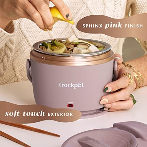 Electric Lunch Box Food Warmer 20oz – Blush Pink - Curated Catalog W1