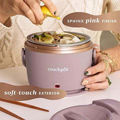 Electric Lunch Box Food Warmer 20oz – Blush Pink - Curated Catalog W1