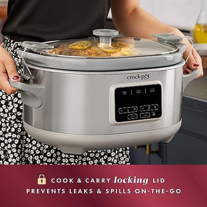 7 Quart Programmable Cook & Carry Slow Cooker - Curated Catalog H2