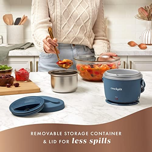 Electric Lunch Box Food Warmer 20oz – Faded Blue - Curated Catalog P3