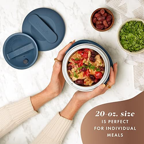 Electric Lunch Box Food Warmer 20oz – Faded Blue - Curated Catalog N4