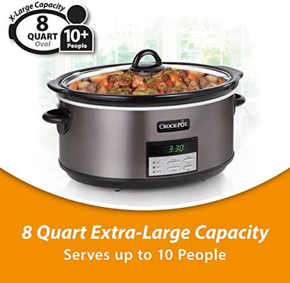 8 Quart Programmable Slow Cooker with Auto Warm - Curated Catalog P4