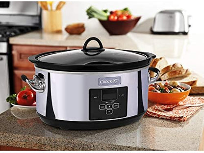7 Quart Programmable Slow Cooker – Polished Platinum - Curated Catalog C4