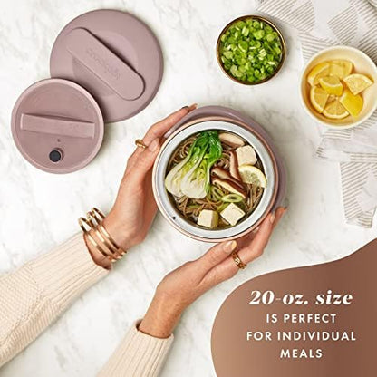 Electric Lunch Box Food Warmer 20oz – Blush Pink - Curated Catalog W1