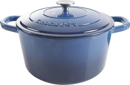 3 Quart Enameled Cast Iron Dutch Oven – Aqua - Curated Catalog D1