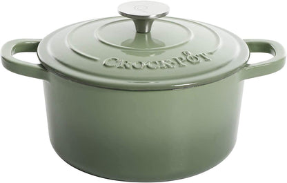 3 Quart Enameled Cast Iron Dutch Oven – Aqua - Curated Catalog D1