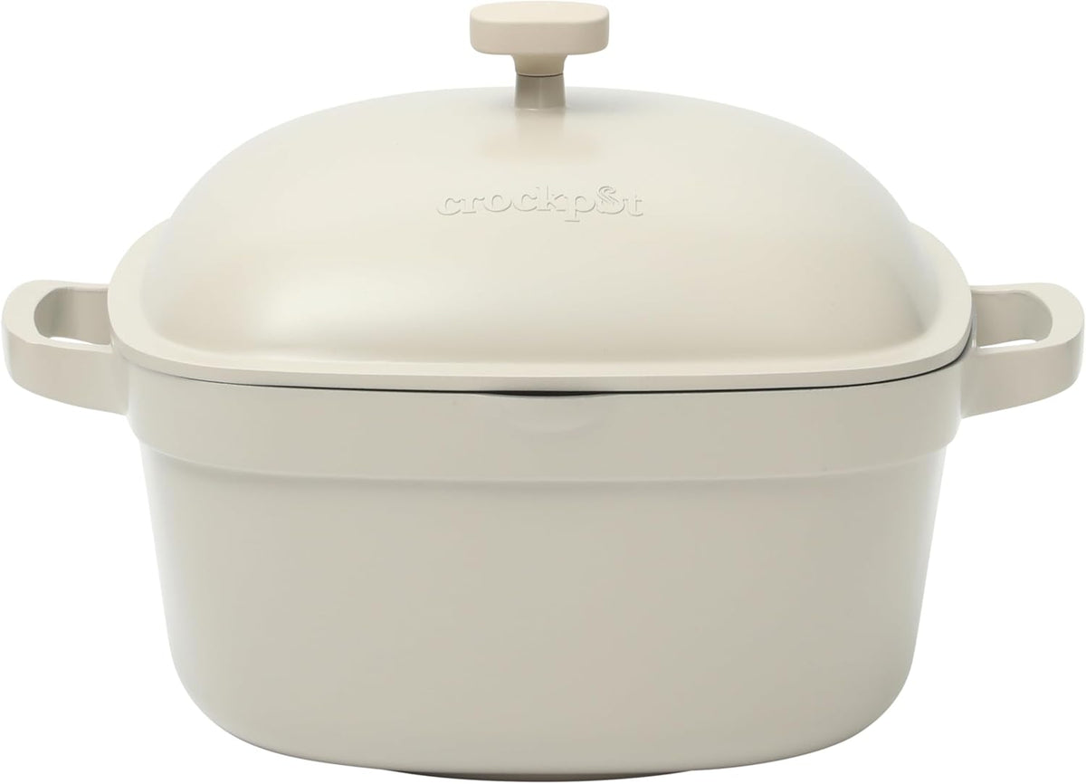 3 Quart Enameled Cast Iron Dutch Oven – Aqua - Curated Catalog K0
